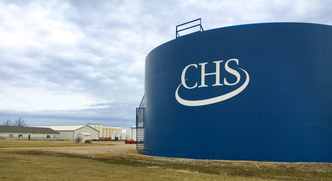 Blue CHS storage tank